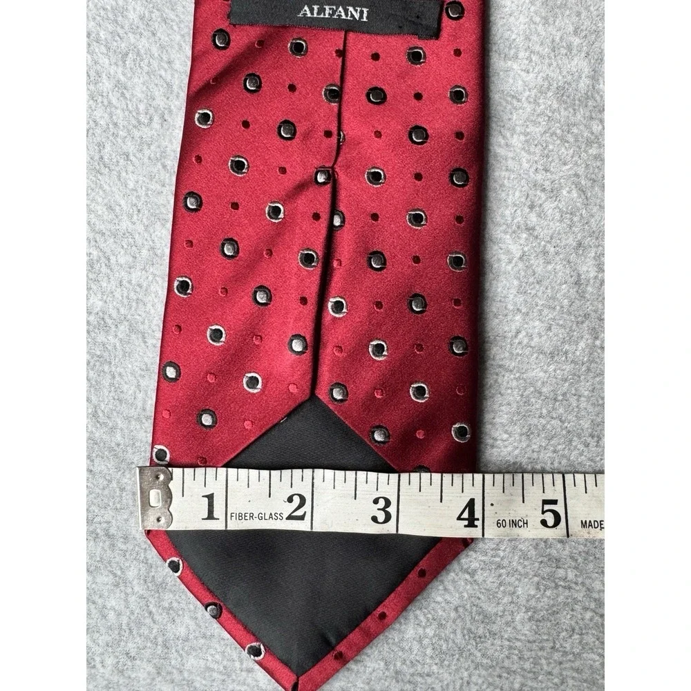 Alafani Men's Tie 100% Hand Made Silk‎  Red